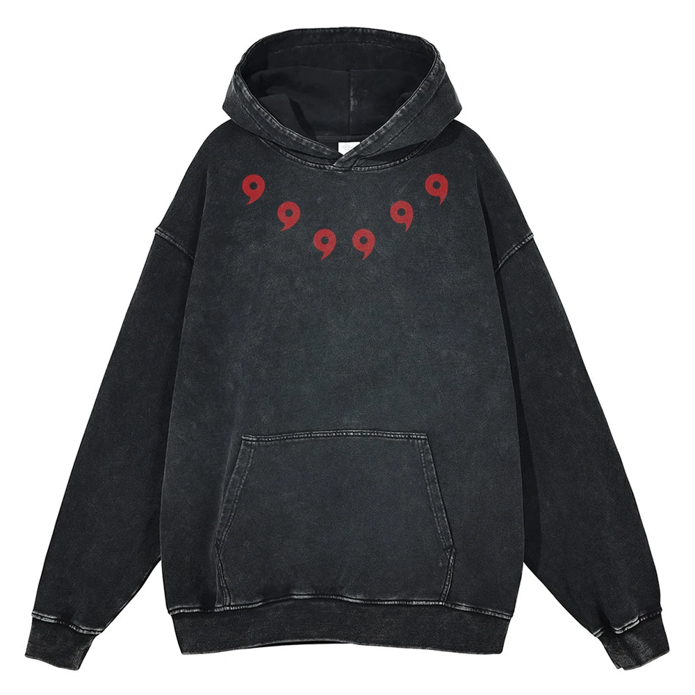 6 Paths Sage Mode Vintage Hoodie Red Color Vintage Hoodies