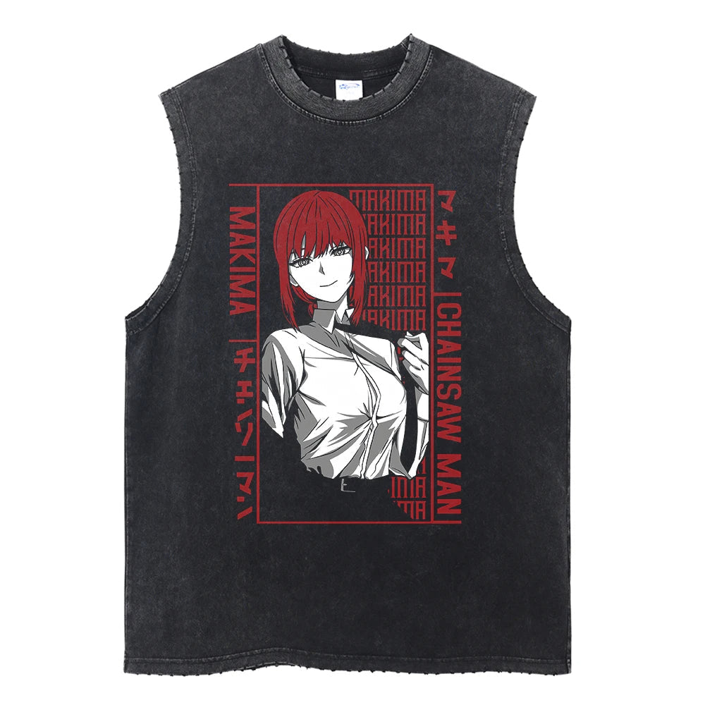 Makima Vintage Tank Top V2 Tank Tops