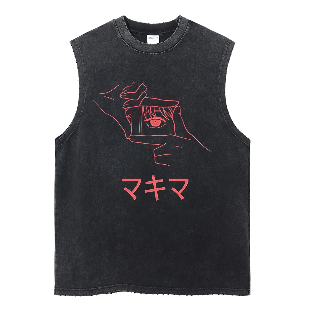 Makima Vintage Tank Top V3 Tank Tops