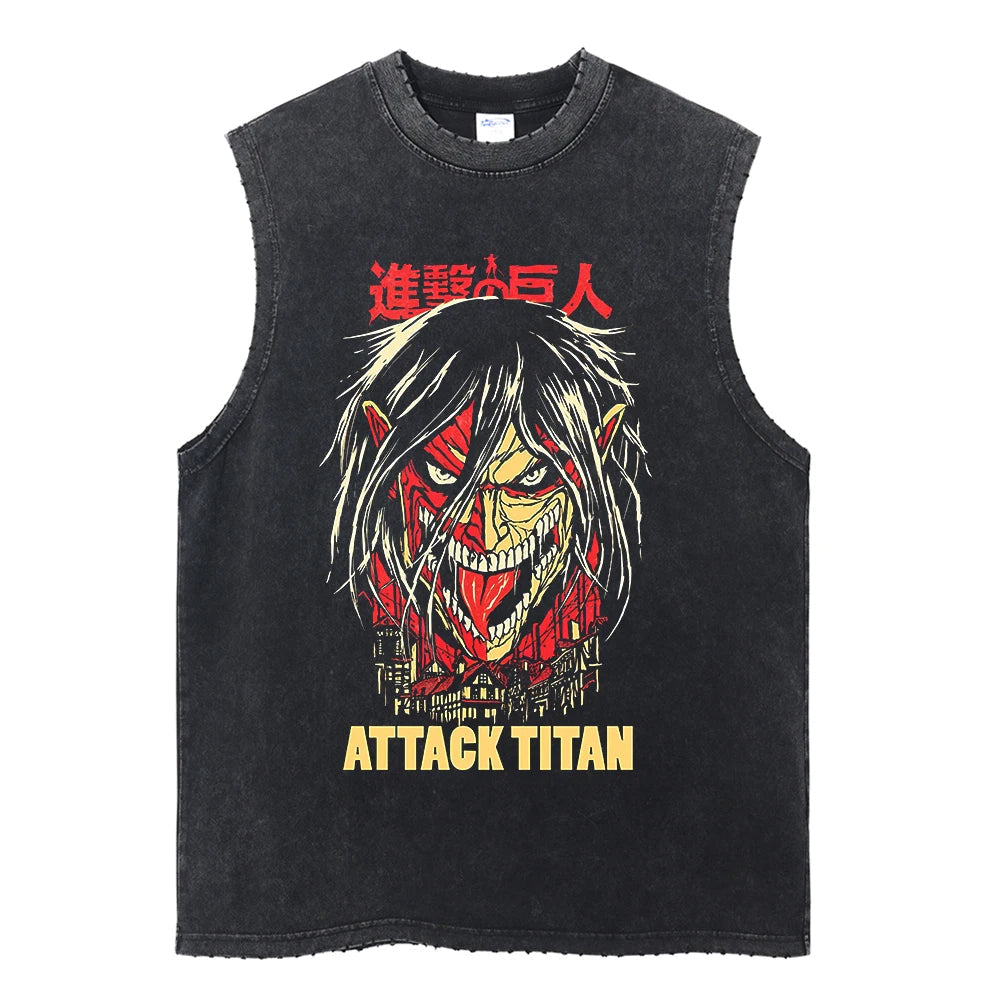 Attack Titan Vintage Tank Top V2 Tank Tops