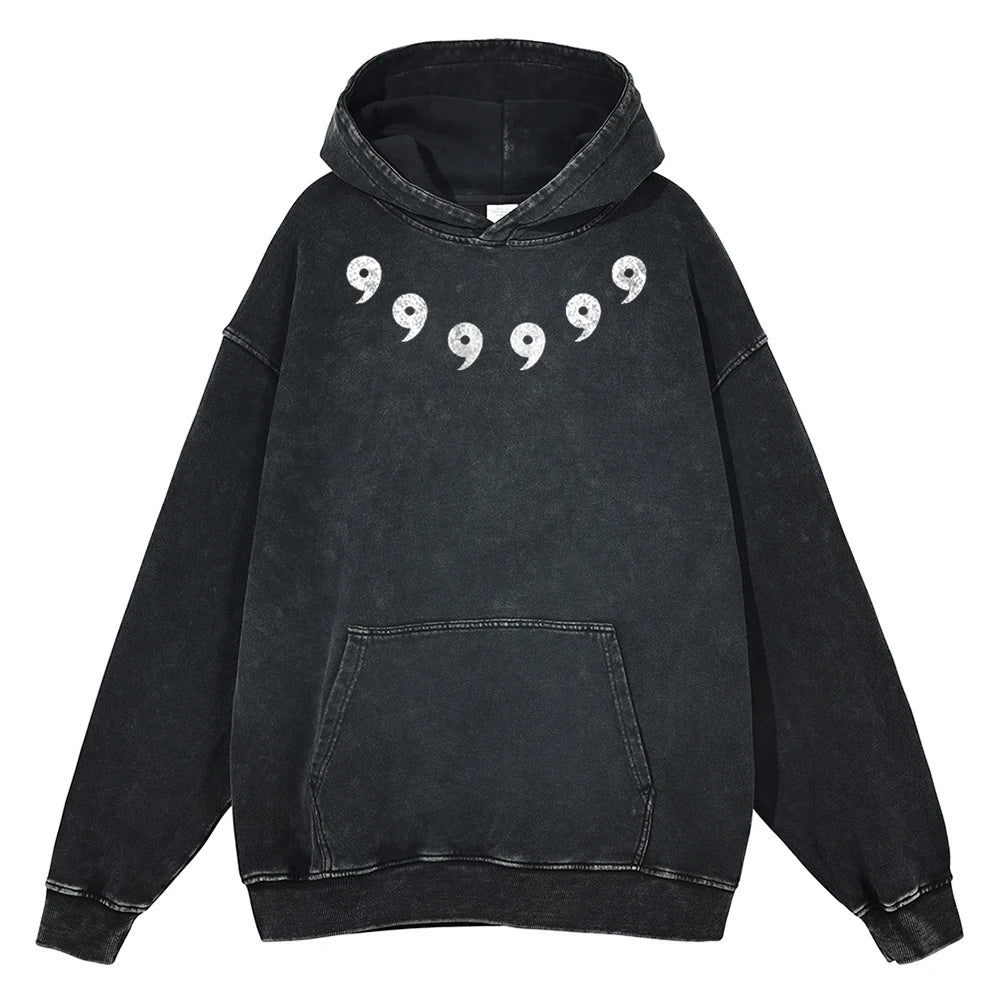 6 Paths Sage Mode Vintage Hoodie White Logo Vintage Hoodies