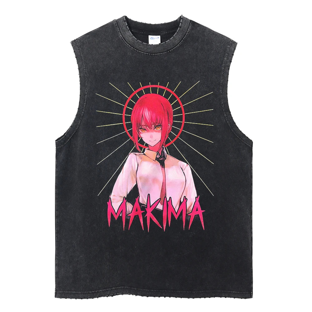 Makima Vintage Tank Top V1 Tank Tops