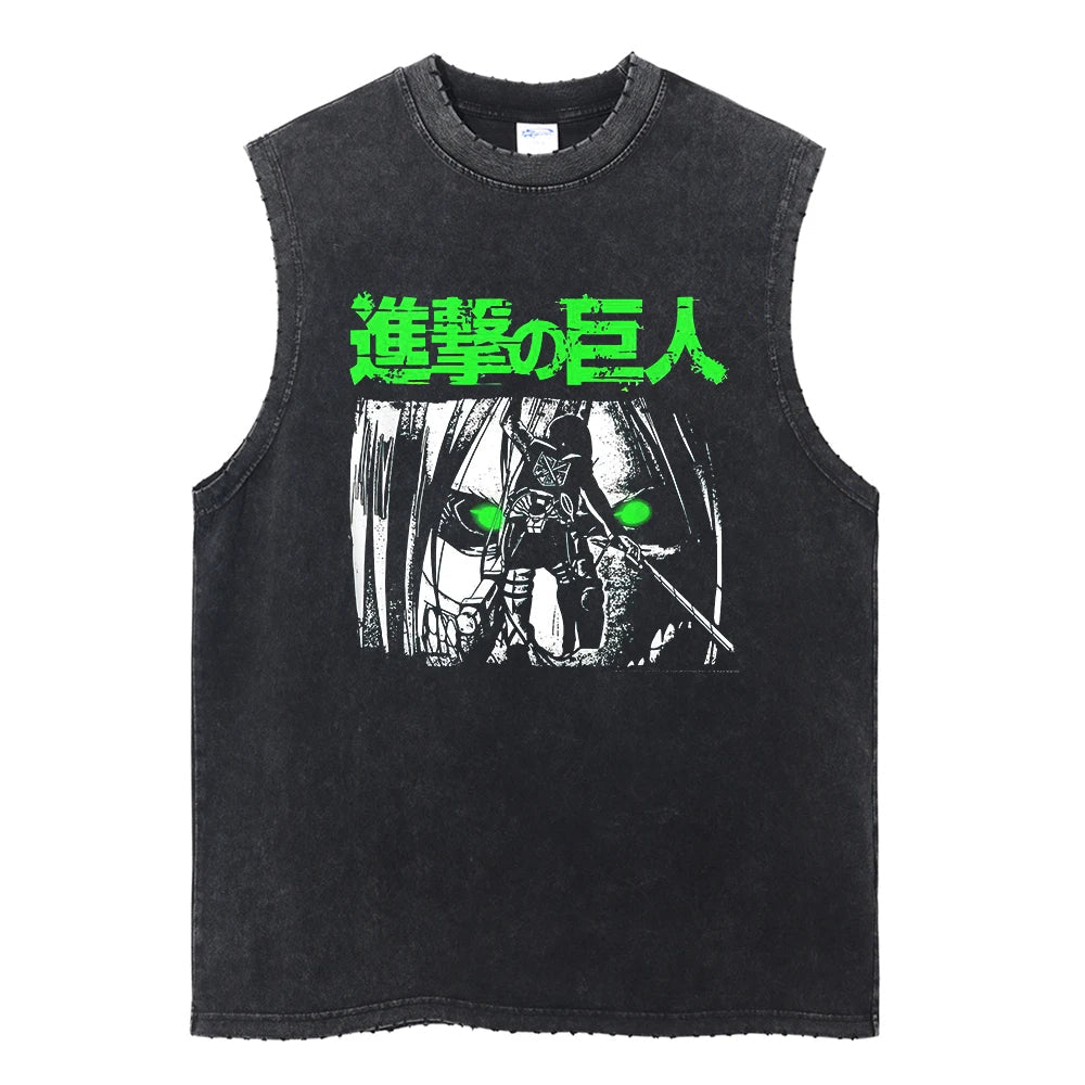 Attack on Titan Vintage Tank Top V3 Tank Tops