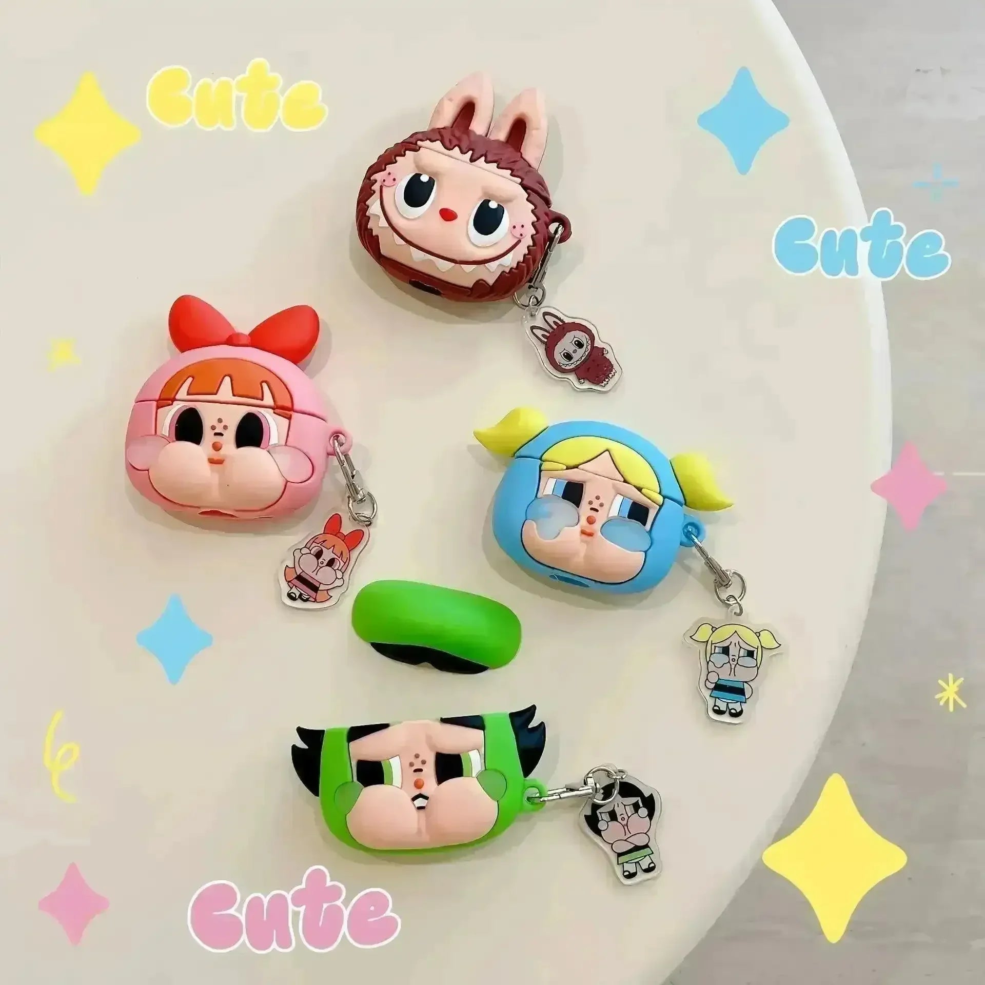 Crybaby Powerpuff Girls & Labubu AirPods Case Airpods Case