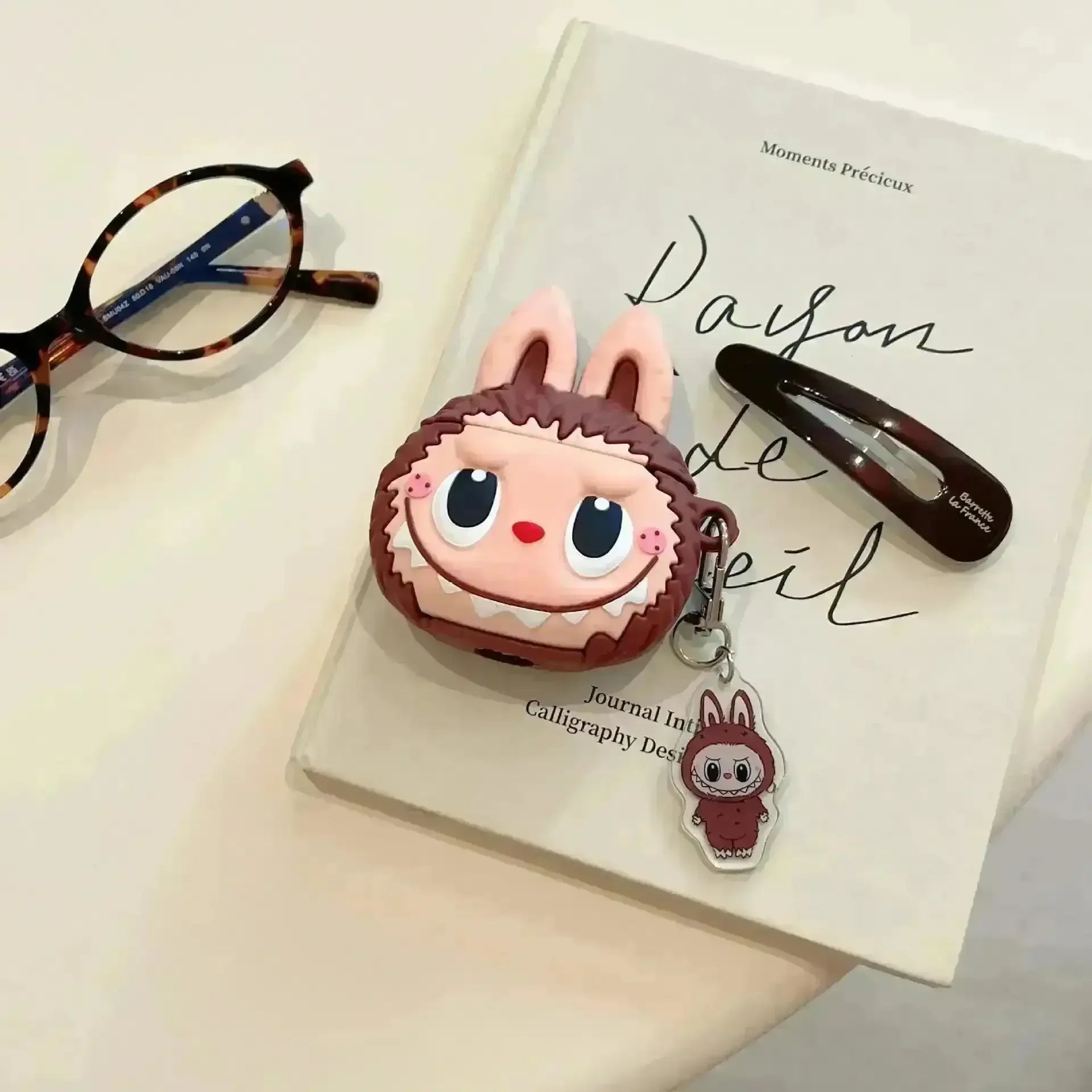 Crybaby Powerpuff Girls & Labubu AirPods Case Golden Airpods Case