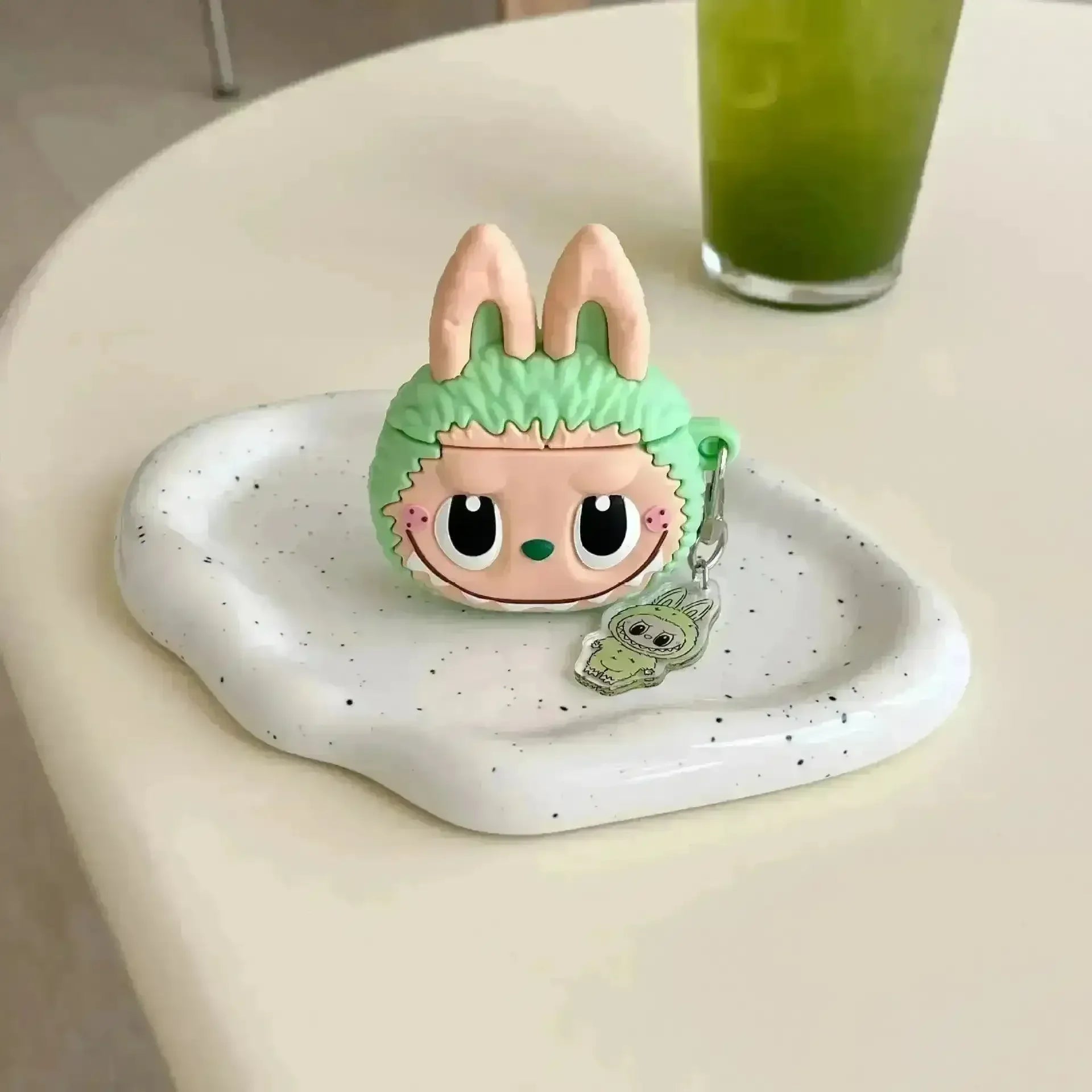 Crybaby Powerpuff Girls & Labubu AirPods Case Light Green Airpods Case