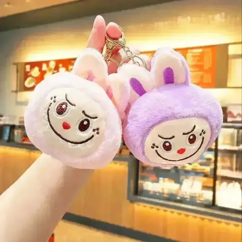 Kawaii Labubu Big Head Series Keychain Plush Keychain