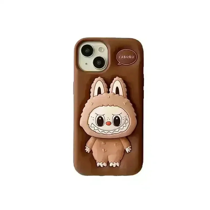 Labubu Bracket Style Phone Case (For iPhones) Phone Case