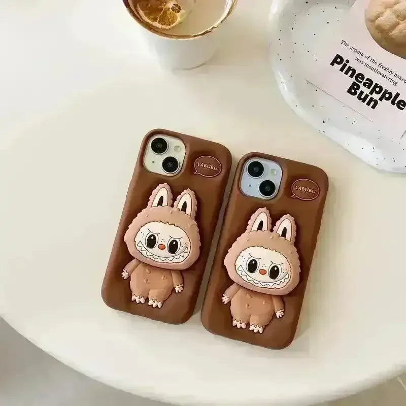 Labubu Bracket Style Phone Case (For iPhones) Phone Case