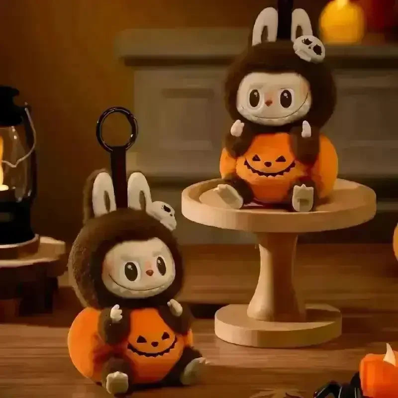 Labubu Halloween Pumpkin Plush Pendant Plush Keychain
