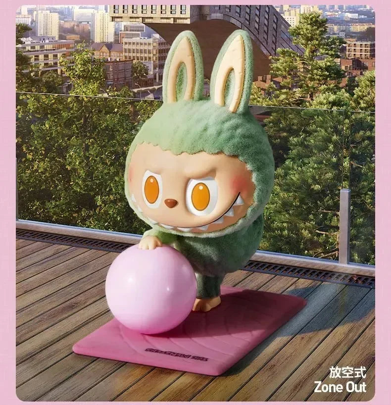 Labubu Lazy Yoga Blind Box Action Figure