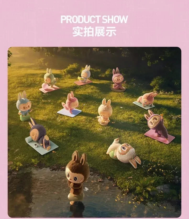 Labubu Lazy Yoga Blind Box Action Figure
