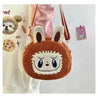 Labubu Plush Crossbody Bag Orange Sling Bag