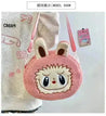 Labubu Plush Crossbody Bag Pink Sling Bag