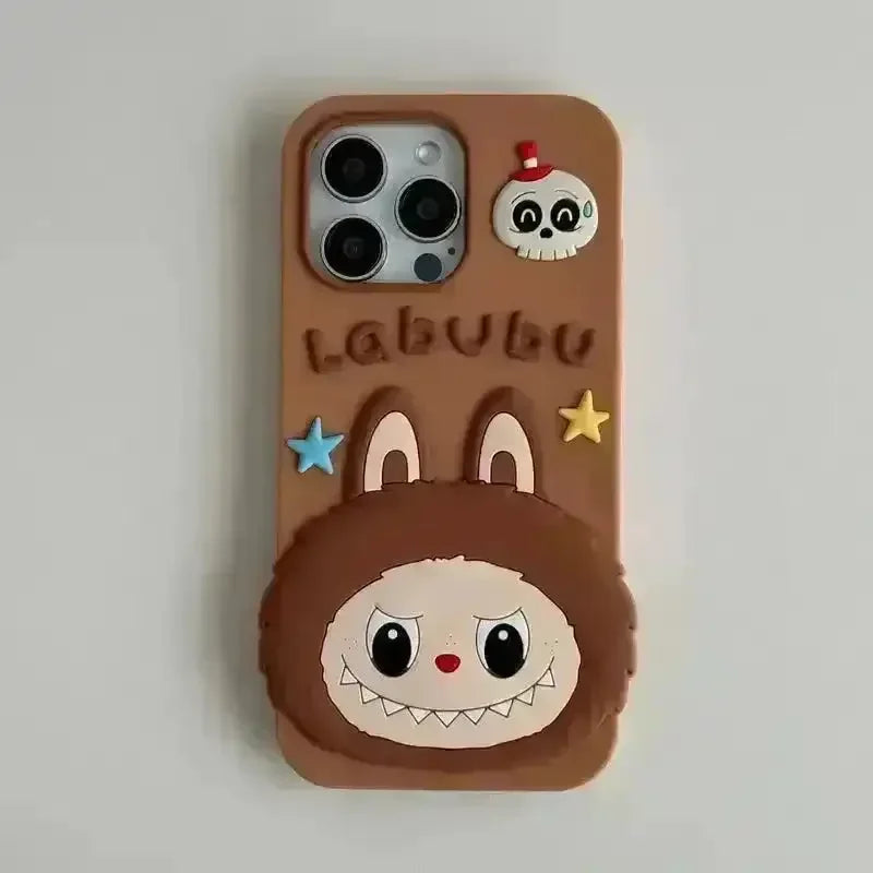 Labubu the Monster Silicone Case (For iPhones) Golden Phone Case