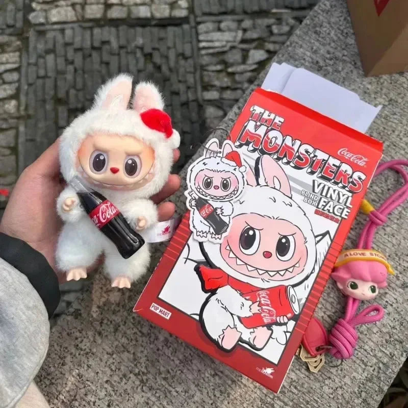 Labubu The Monsters Cocacola Series Pendant Plush Keychain