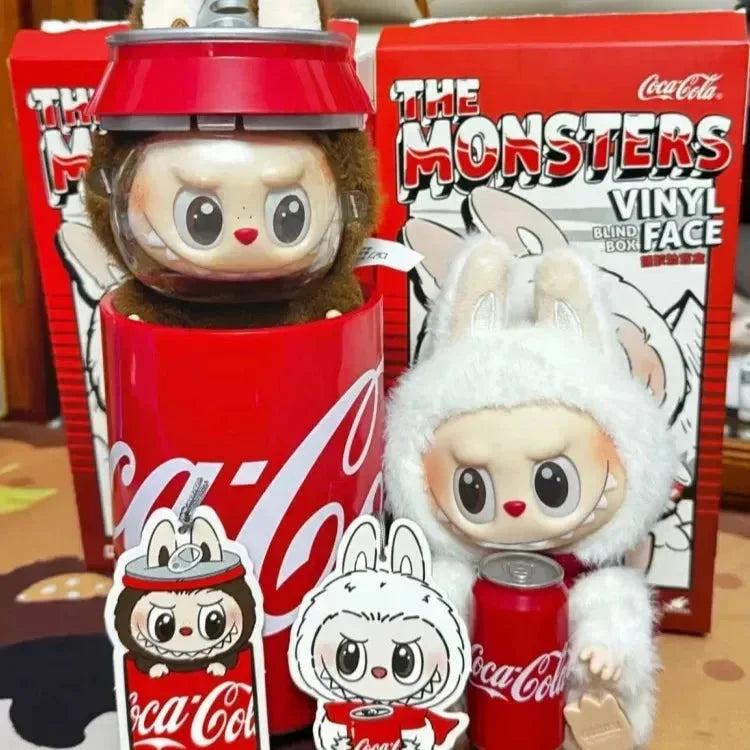 Labubu The Monsters Cocacola Series Pendant Plush Keychain