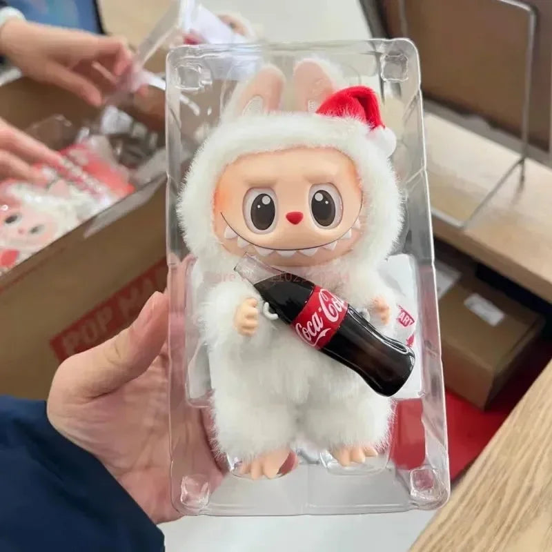 Labubu The Monsters Cocacola Series Pendant Plush Keychain