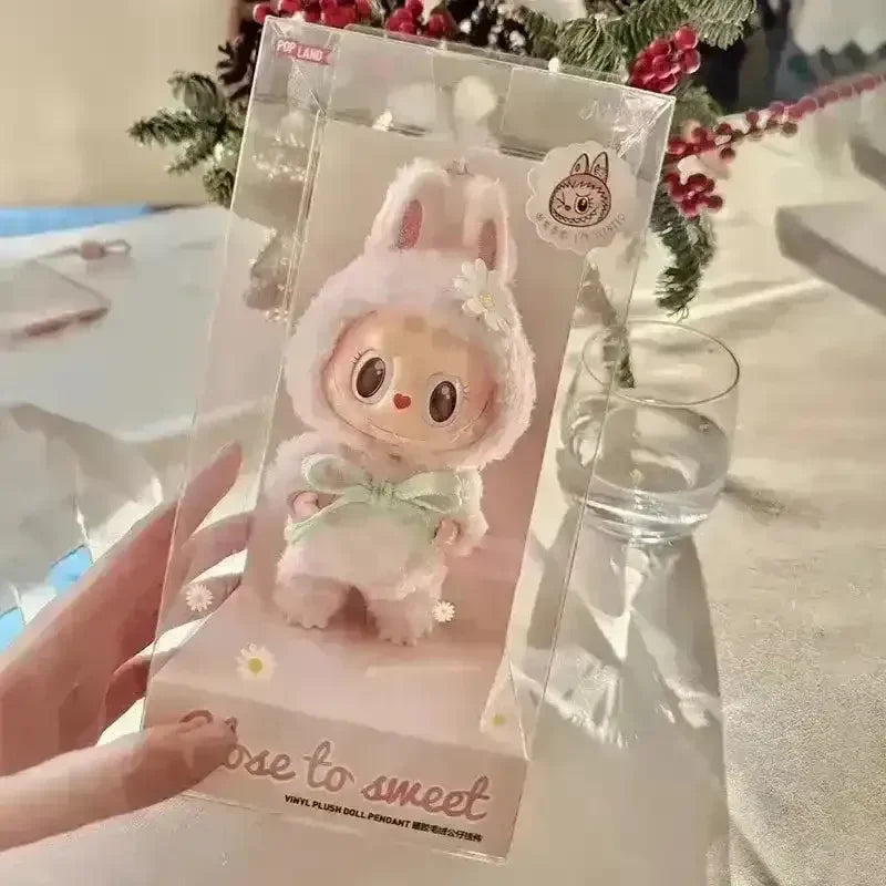 Labubu The Monsters Close to Sweet Figurine Plush Keychain