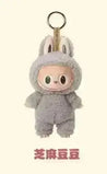 Labubu The Monsters Premium Collectible Keychain Grey Plush Keychain