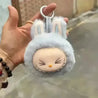 Labubu The Monsters Premium Mugshot Keychain Grey Plush Keychain