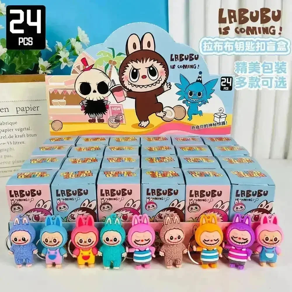 Mini Labubu Keychain Blind Box Action Figure