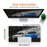 Drift S13 And S15 JDM Car Large Mouse Pad - Non-Slip Rubber Base, Stitched Edge, 31.5*15.7in, Black, For Gaming, Work, Office, Home, 1pc 23.6*11.8inches(60X30cm)