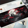 [Vibrant Gaming Mouse Pad] Large Vibrant Darkness Red Moon Gaming Mouse Pad | Rubber Base Computer Mat for E-Sports, Office & Gaming - Perfect Gift for Gamers, Teenagers, Boyfriends & Girlfriends, Gaming Desk Accessory | Durable Desk Mat