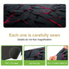 Large Geometric Abstract Mouse Pad - Non-Slip Rubber Base, Vibrant Red & Black Design, Extended Desktop Keyboard Mat for Gaming & Office Use - Perfect Birthday Gift for Friends, Study Space Essentials | Modern Workspace Accessory | Durable Surface Mat, Mo