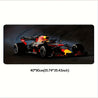 XXL Formula 1 Racing Car Mouse Pad with Non-Slip Rubber Base & Washable Surface - Soft Desk Mat for Gamers & Computer Users, Vibrant F1 Design Gaming Desk Accessory