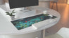 XXL Koi Fish Desk Pad - Non-Slip, Stitched Edge Gaming Mouse Mat with Beautiful Nature Scene | Durable & Smooth Surface for Home Office Comfort | Perfect Gift Idea