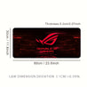 [Gaming Mouse Pad] Red Eye Extra-Large Gaming Mouse Pad - Thick Non-Slip Rubber Desk Mat with Precision Stitched Edges, Washable Surface - Ideal for Gamers & Office Use, Durable Computer Accessory, Large Mouse Pads for Desk, Bold Logo Design