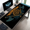 Retro Viking_1 Digital Printing Mouse Pad Computer Keyboard Pad Large Rubber Base Mouse Pad Game Accessories Office Computer PC Birthday Gift Game Player Laptop Light Luxury Desk Pad