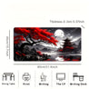 [Japanese Landscape Mouse Pad] 1pc Extra Large Traditional Japanese Landscape Mouse Pad - 23.6 x 13.7 Inches, Durable Rubber Base, Non-Slip, HD Printed with Vintage Edo Office & Gaming Design, Ideal Gift for Gamers and Office Use 31.4×15.7inch(80×40cm)