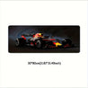 XXL Formula 1 Racing Car Mouse Pad with Non-Slip Rubber Base & Washable Surface - Soft Desk Mat for Gamers & Computer Users, Vibrant F1 Design Gaming Desk Accessory