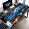 Blue Sports Car Design Mouse Pad - a Large Gaming And Office Laptop Mat Made of Durable Polyester, The Perfect Birthday Or Christmas Gift for Gamers, Desk Mouse Pad.