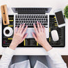Large Non-Slip Gaming Mouse Pad & Desk Mat with JavaScript Cheat Sheet - Quick Reference Guide for Developers, Office, Home - Smooth Surface, Anti-Slip Rubber Base - Ideal for Coders, Programmers, Computer Setup - Workspace Organizer, Office Workspace, Fu