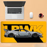 Large Racing-Inspired Rubber Mouse Pad - Non-Slip, Durable Stitched Edges, Oblong Desk Mat for Gaming, Office, and Laptop, Ideal Gift for Computer Enthusiasts and Workspace Decor - 1pc