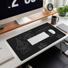 F-22A Raptor Blueprint Large Mouse Pad - Non-Slip Rubber Base, HD Printing, Smooth Surface for Gaming, Office, and Anime Use, Extended Desktop Mat with Detailed Aircraft Design, Gaming Mouse Pad