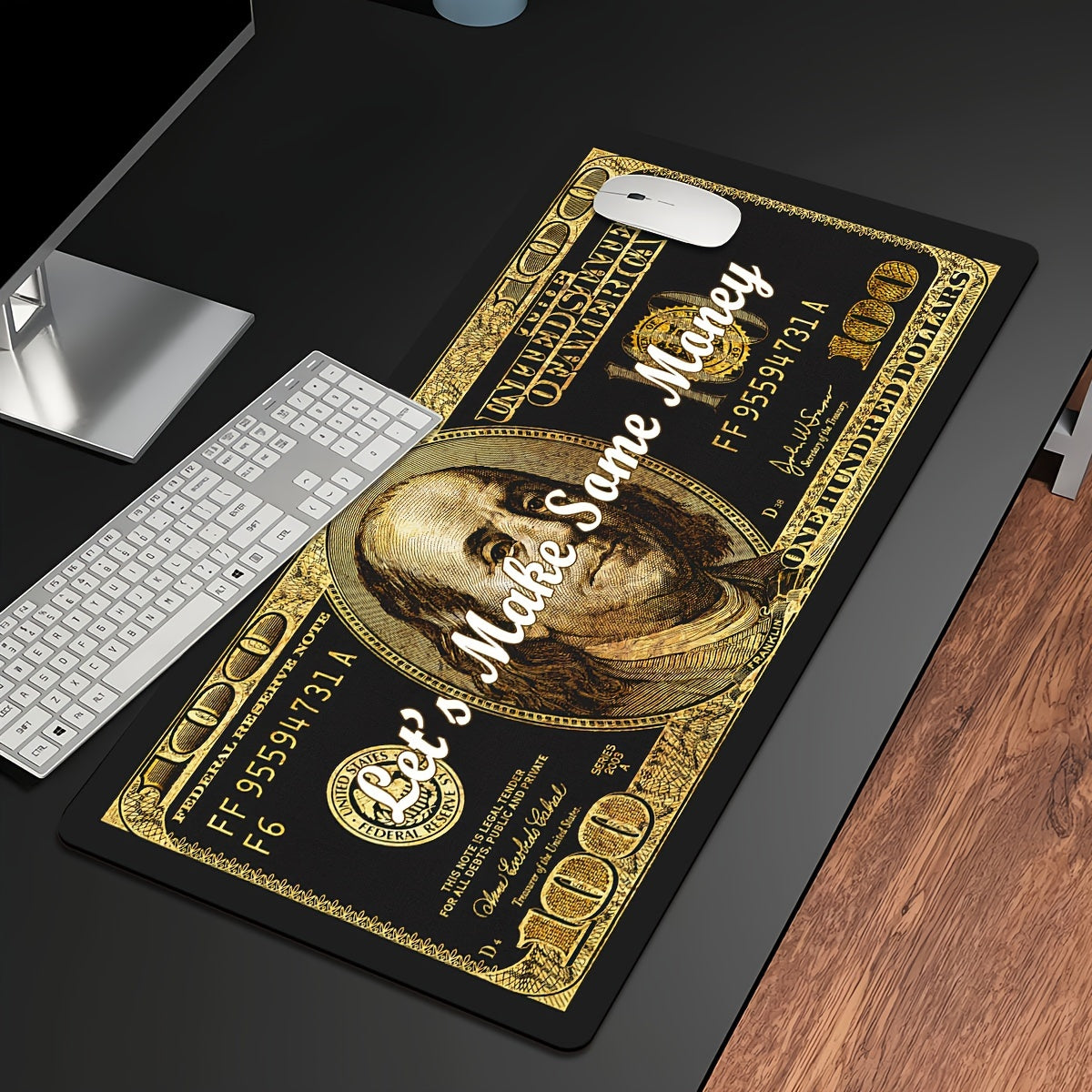 Armed Skeleton Gaming Mouse Pad with Name/Text - Durable Rubber Non-Slip Mouse Pad, Suitable for Keyboard, PC, Laptop, Office and Gaming Desk Accessories