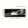 XXL Anime-Style Gaming Mouse Pad - Shadowy Glimpse Intense Eyes & Fragmented Face Design, Non-Slip Rubber Base, Precision Comfort for Office & PC Gaming, Large Desk Mat for Anime Fans, Anime Mousepad, Workstation Setup, Bold Graphics, Durable Construction 31.4*11.8inch(80X30cm)
