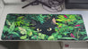 Large Black Cat Gaming Mouse Pad - Rubber Base Desk Mat with Lush Greenery Design, Stitched Edges, 89.92x39.88 cm - Perfect for Office and Home Use, Gaming Desk Accessory | Lush Greenery Design | Durable Mouse Pad, Mouse Pads for Des