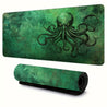 1pc Extra Large Cthulhu Mouse Pad & Desk Mat - Non-Slip Rubber Base, Durable Polyester Surface with Ergonomic Wavy Edges, Vibrant Green Octopus Tentacle Lovecraftian Artwork for Office, Gaming, Home Desk - Horror Literature Fan Gift, Workspace Setup, Stur Mixed Color