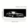 [Gaming Mouse Pad] Large Black & White Car Design Gaming Mouse Pad with Non-Slip Rubber Base, Precision Stitched Edges - Waterproof Desk Mat for Office and Gaming Use, Large Mouse Pads for Desk