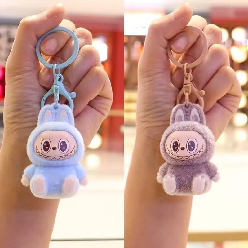 Labubu Have a Seat Mini Flock Keychain Plush Keychain