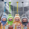 Labubu Minis Taking a Seat Pendant 3D Keychain