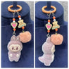 Labubu Luxe Premium Charm Keychain Brown Style 1 Plush Keychain