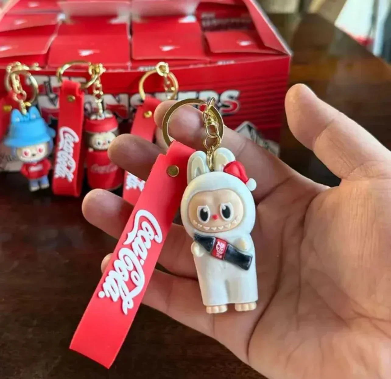 Labubu Cola Squad Blind Box Keychain 3D Keychain