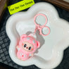 Labuboo Tactile Touch Mini Plush Keychain Pink Plush Keychain