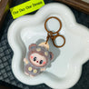 Labuboo Tactile Touch Mini Plush Keychain Brown Plush Keychain